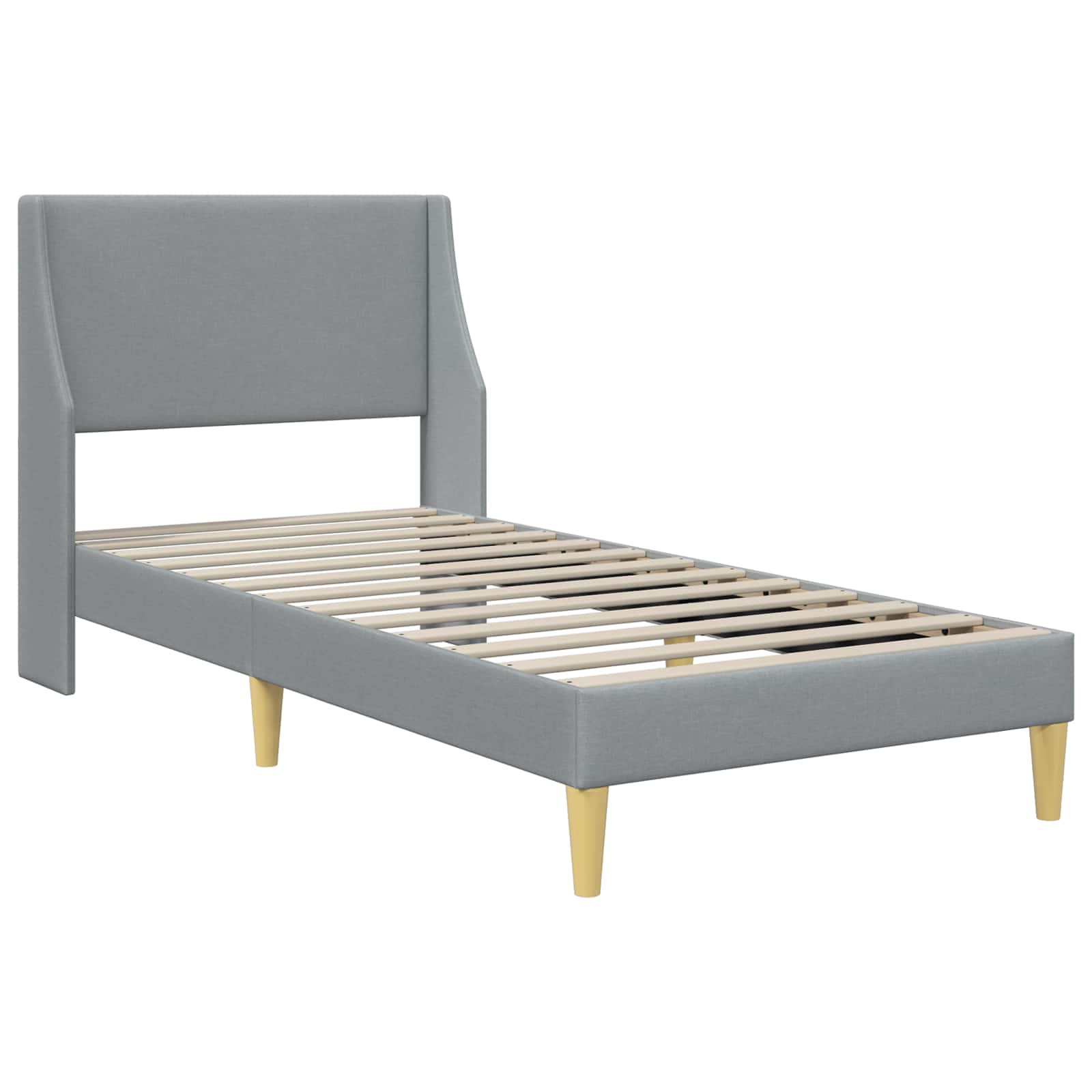 Struttura letto con materasso Grigio chiaro 80x 200 cm | homemem39