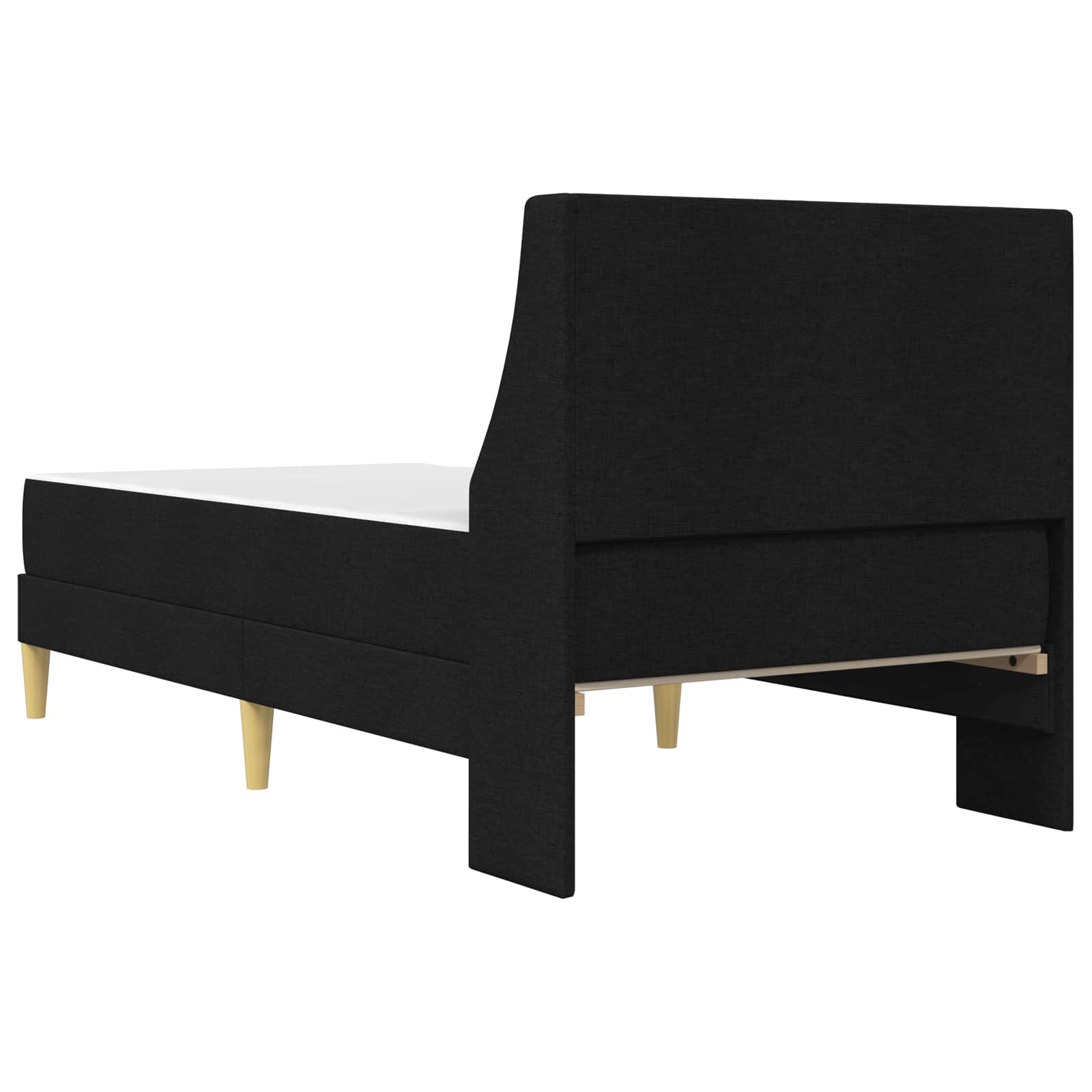 Struttura letto con materasso Nero 90 x 190 cm Poliestere | homemem39