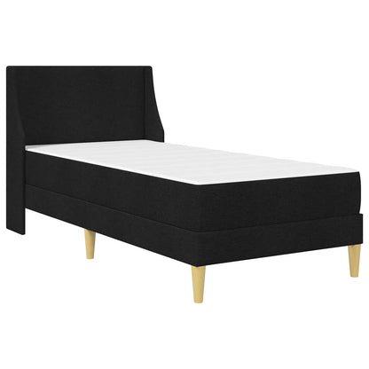 Struttura letto con materasso Nero 90 x 200 cm Poliestere | homemem39