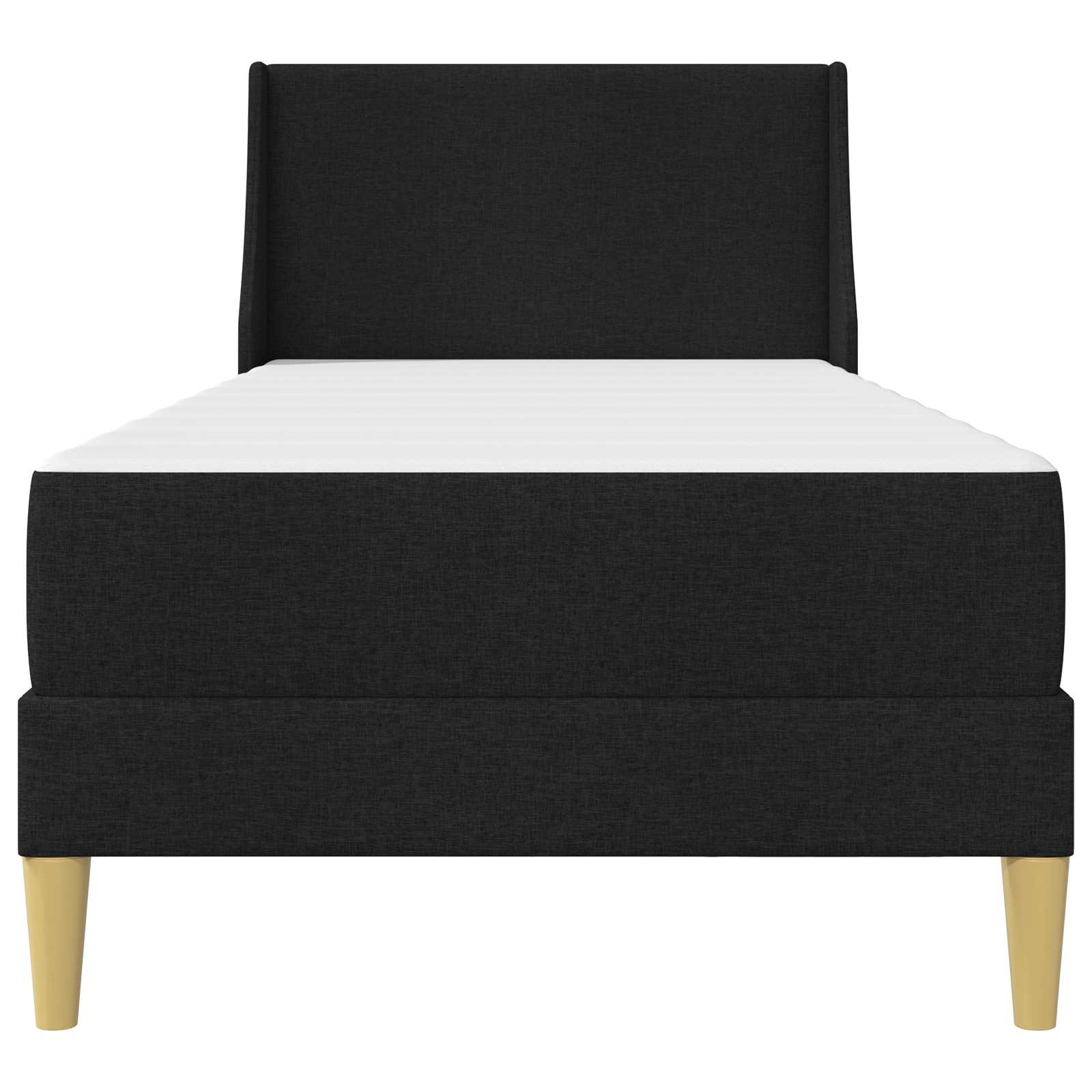 Struttura letto con materasso Nero 90 x 200 cm Poliestere | homemem39