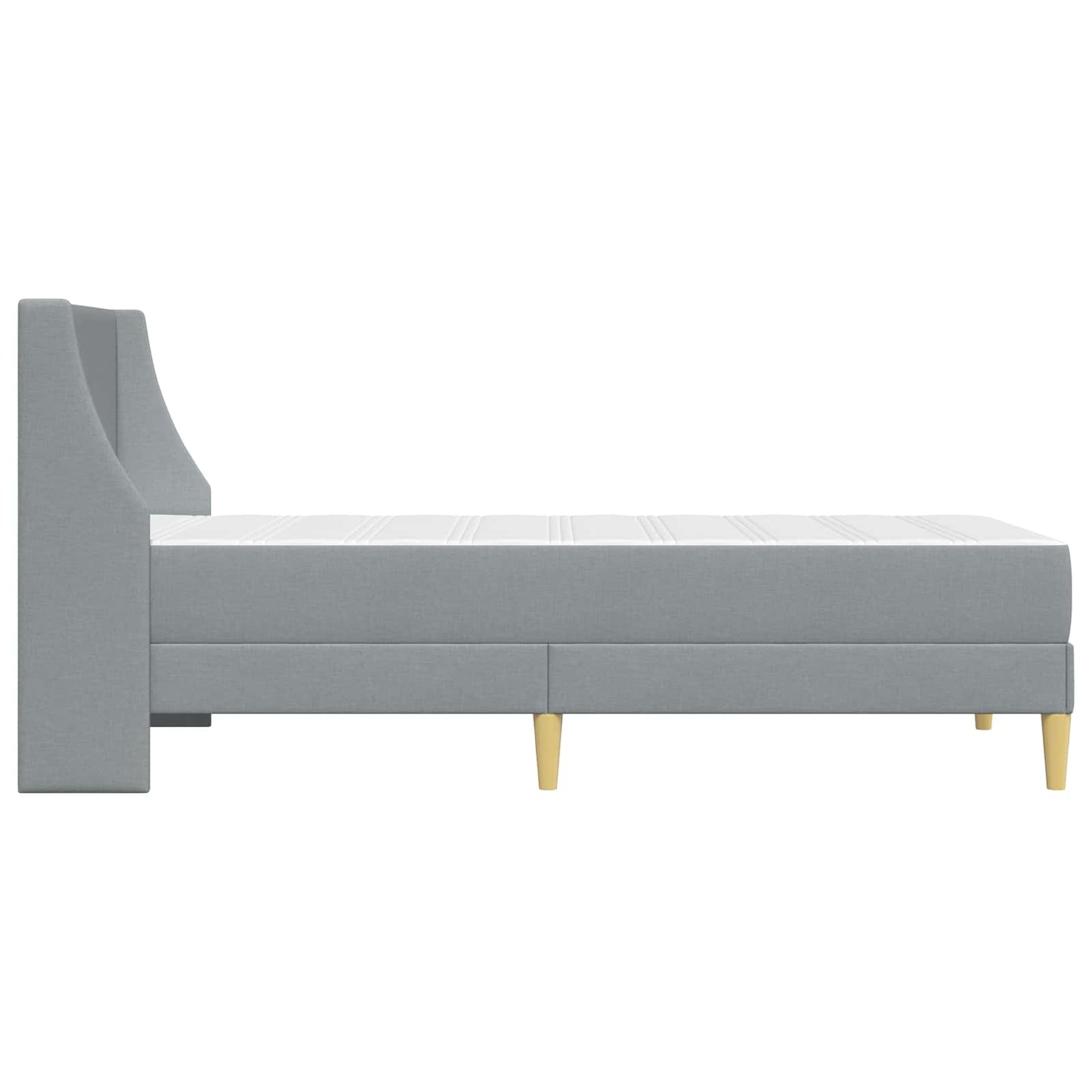 Struttura letto con materasso Grigio chiaro 100 x 200 cm