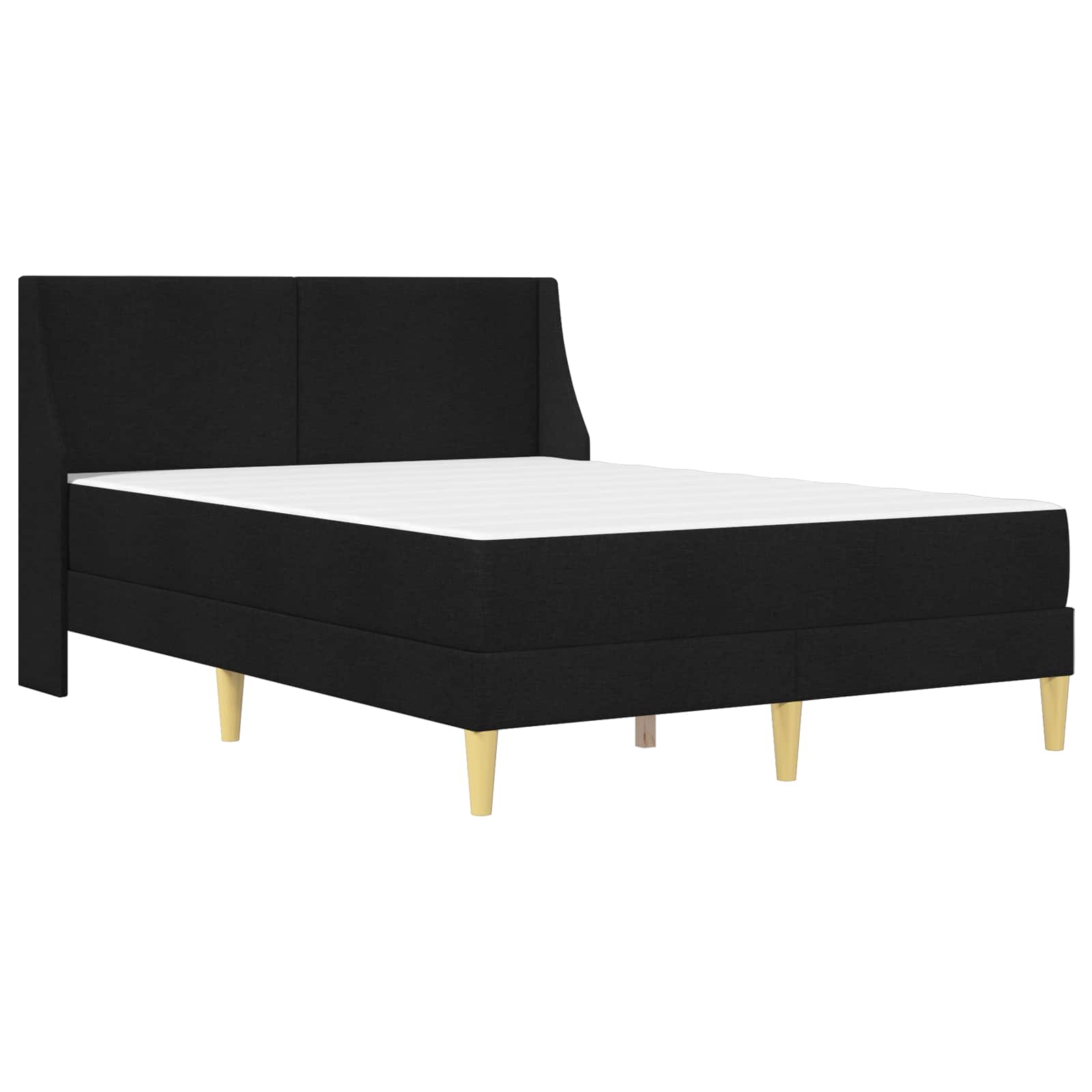 Struttura letto con materasso Nero 120 x 190 cm Poliestere | homemem39