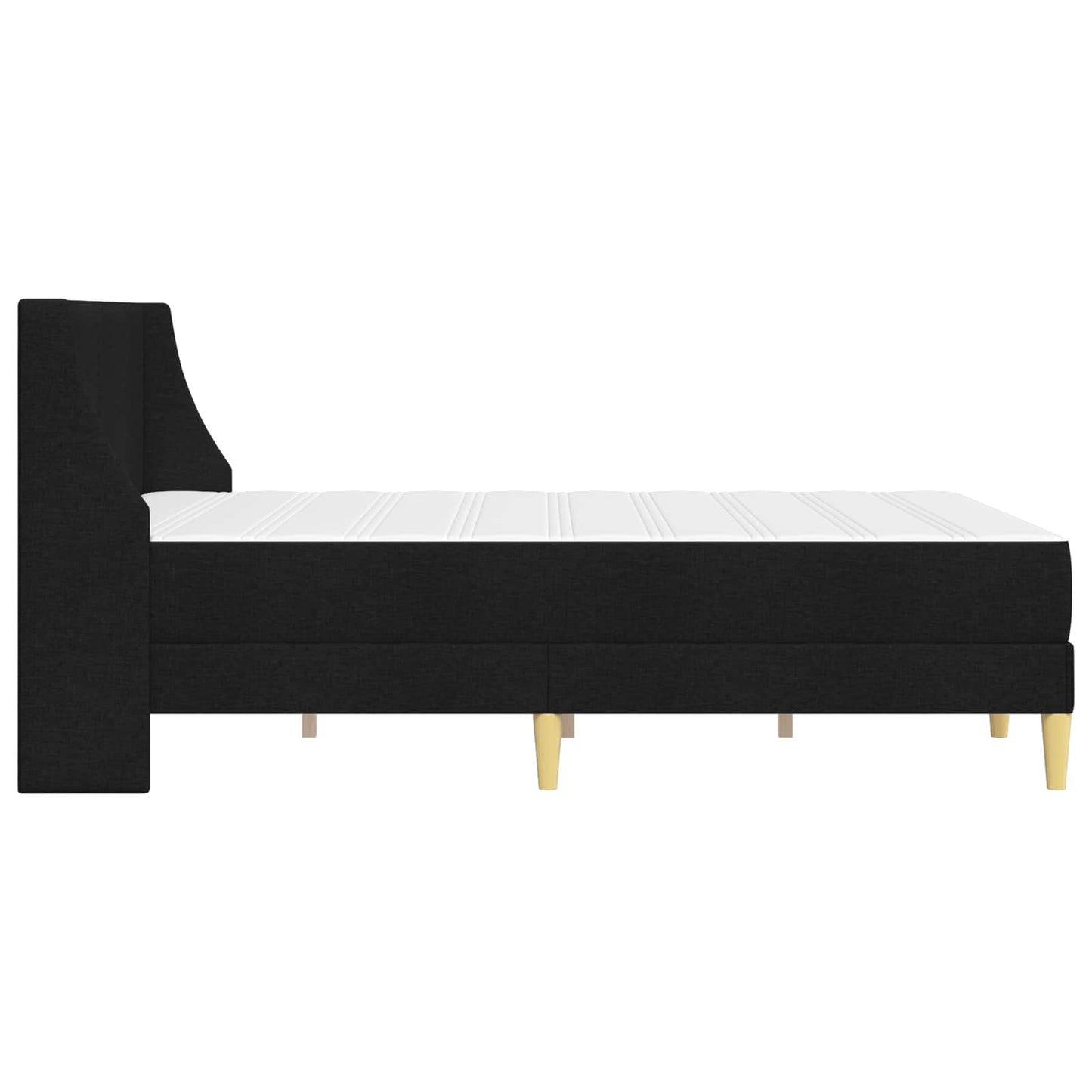 Struttura letto con materasso Nero 120 x 190 cm Poliestere | homemem39