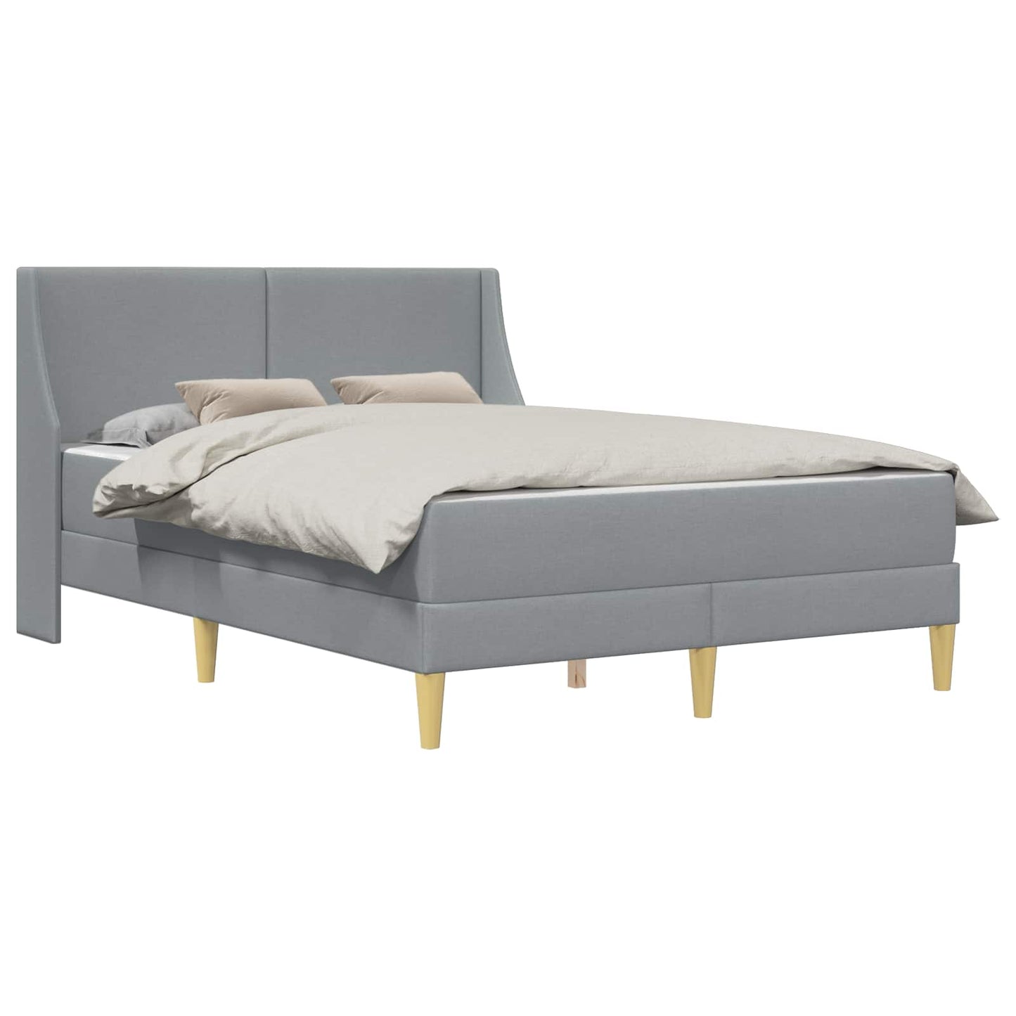 Struttura letto con materasso Grigio chiaro 140 x 200 cm | homemem39