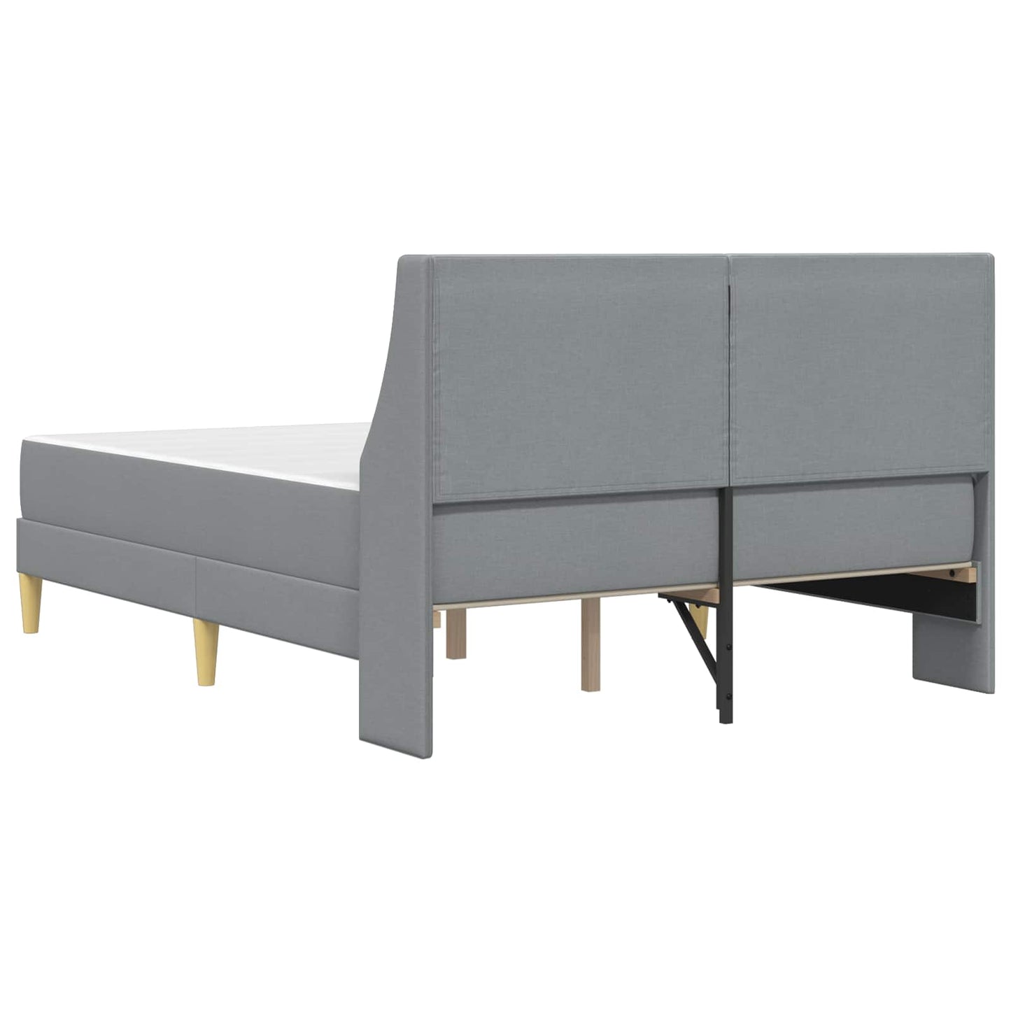 Struttura letto con materasso Grigio chiaro 140 x 200 cm | homemem39