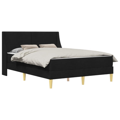 Struttura letto con materasso Nero 160 x 200 cm Poliestere | homemem39