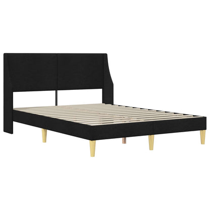 Struttura letto con materasso Nero 160 x 200 cm Poliestere | homemem39