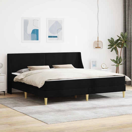 Struttura letto con materasso Nero 180 x 200 cm Poliestere | homemem39