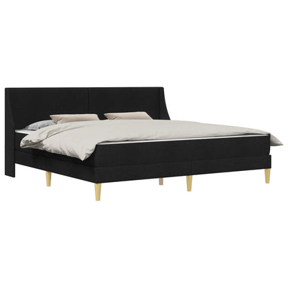 Struttura letto con materasso Nero 180 x 200 cm Poliestere | homemem39