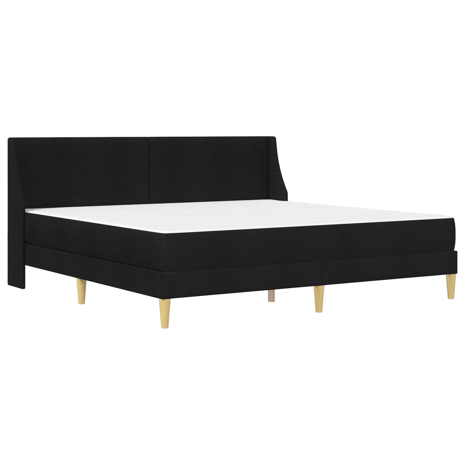Struttura letto con materasso Nero 180 x 200 cm Poliestere | homemem39