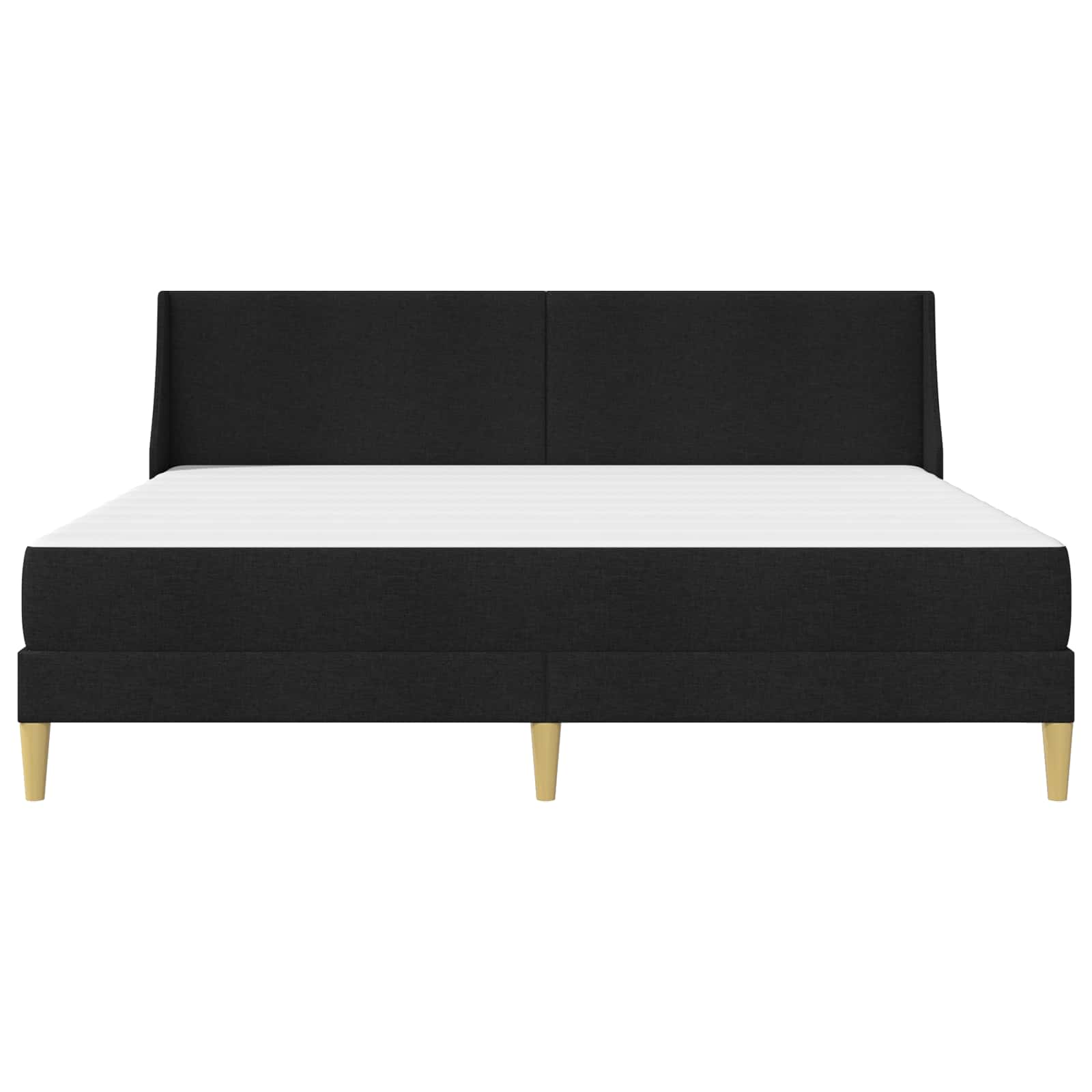 Struttura letto con materasso Nero 180 x 200 cm Poliestere | homemem39