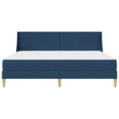 Struttura letto con materasso Blu 180 x 200 cm Poliestere | homemem39