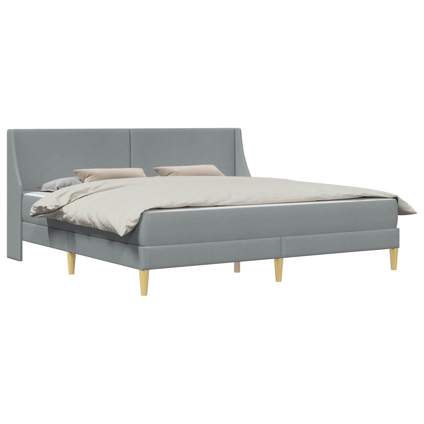 Struttura letto con materasso Grigio chiaro 200 x 200 cm | homemem39