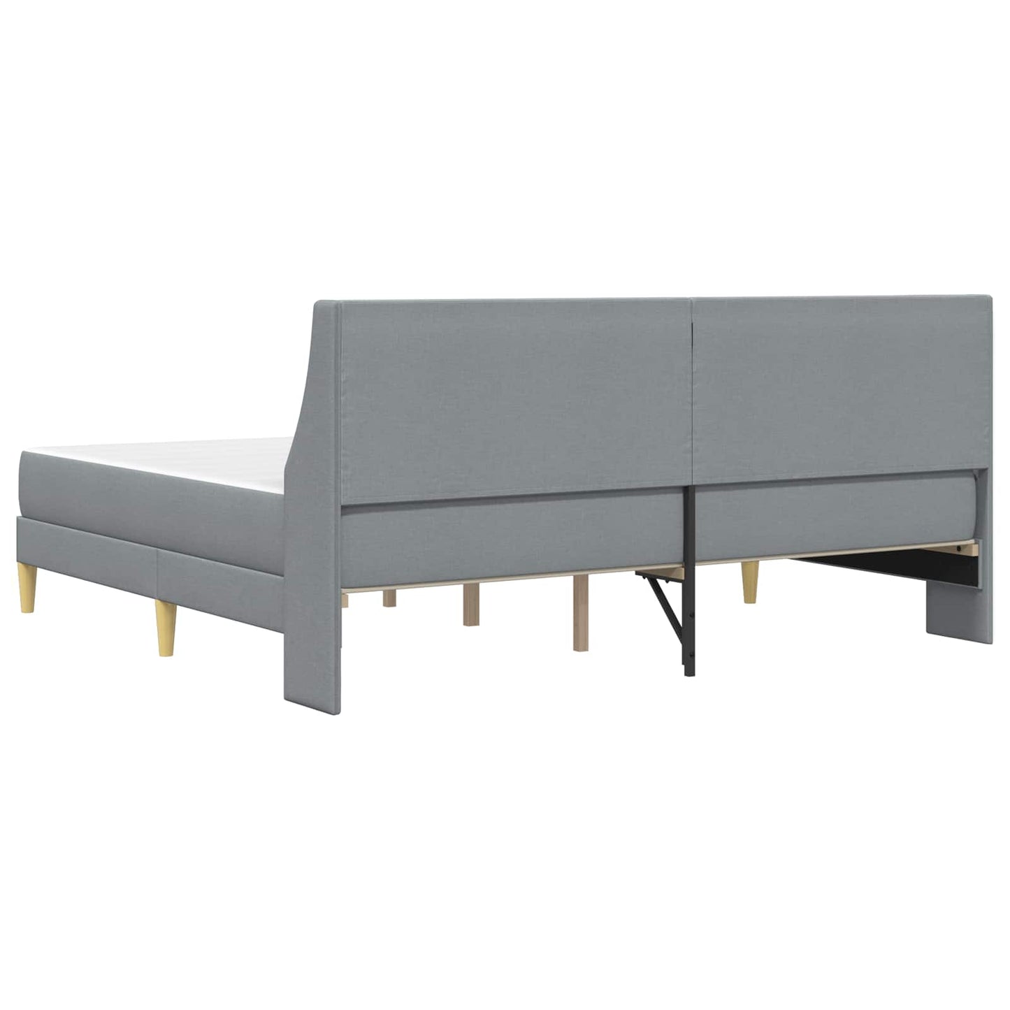 Struttura letto con materasso Grigio chiaro 200 x 200 cm | homemem39