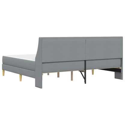 Struttura letto con materasso Grigio chiaro 200 x 200 cm | homemem39