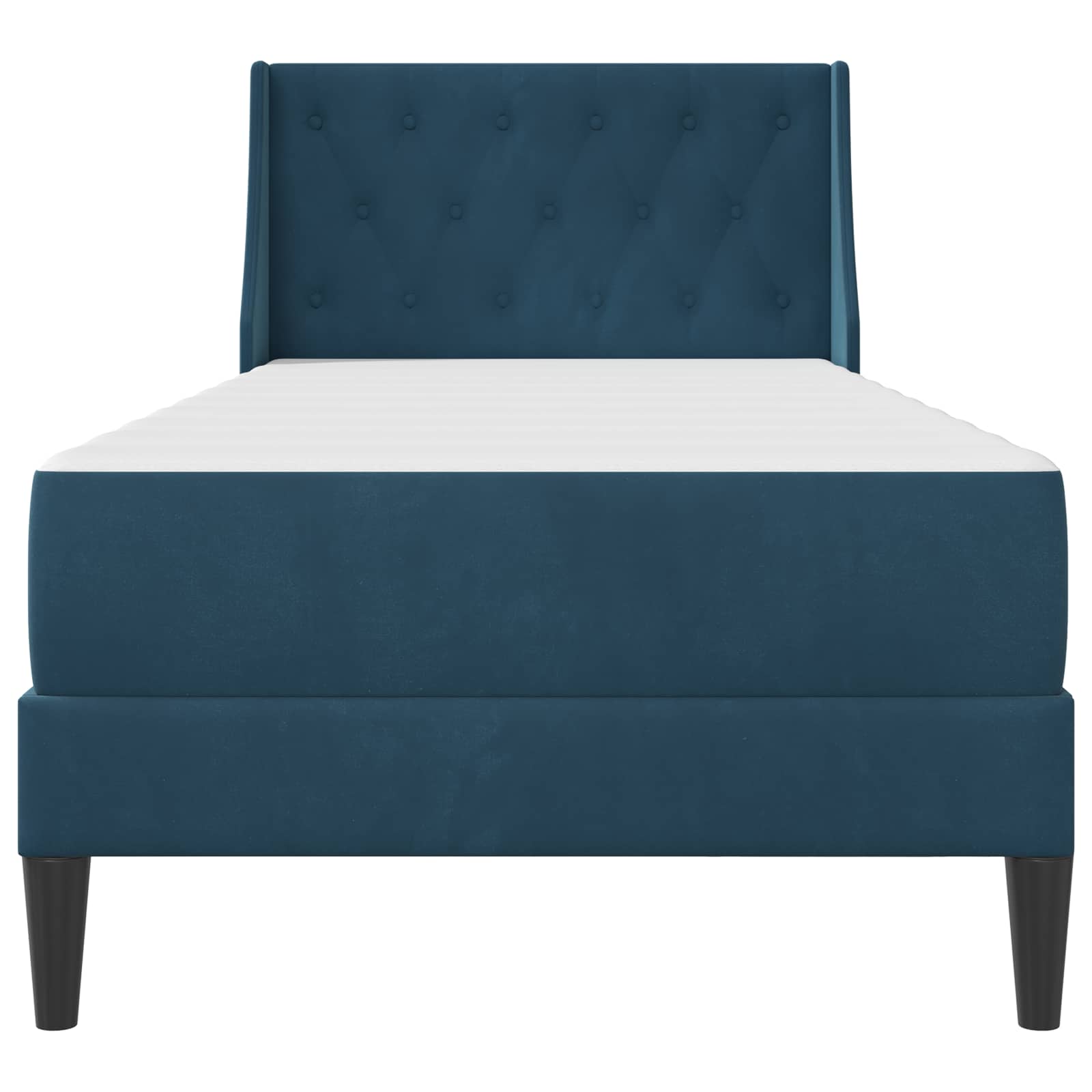 Struttura letto con materasso Blu 80 x 200 cm Velluto | homemem39