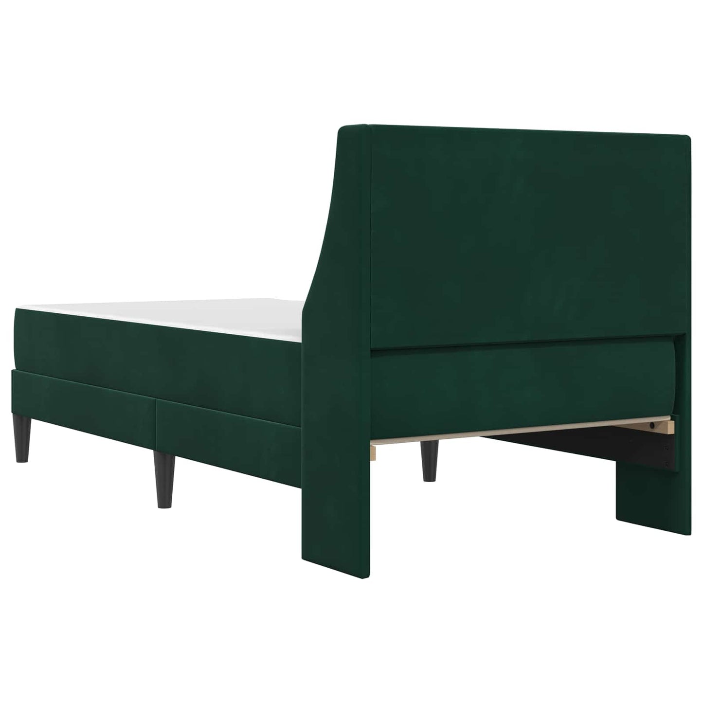Struttura letto con materasso Verde Scuro 90 x 190 cm Velluto