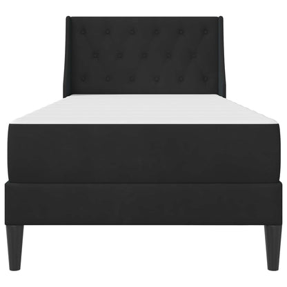 Struttura letto con materasso Nero 90 x 200 cm Velluto | homemem39