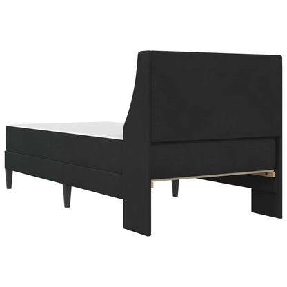 Struttura letto con materasso Nero 100 x 200 cm Velluto | homemem39