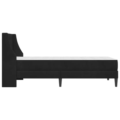 Struttura letto con materasso Nero 100 x 200 cm Velluto | homemem39