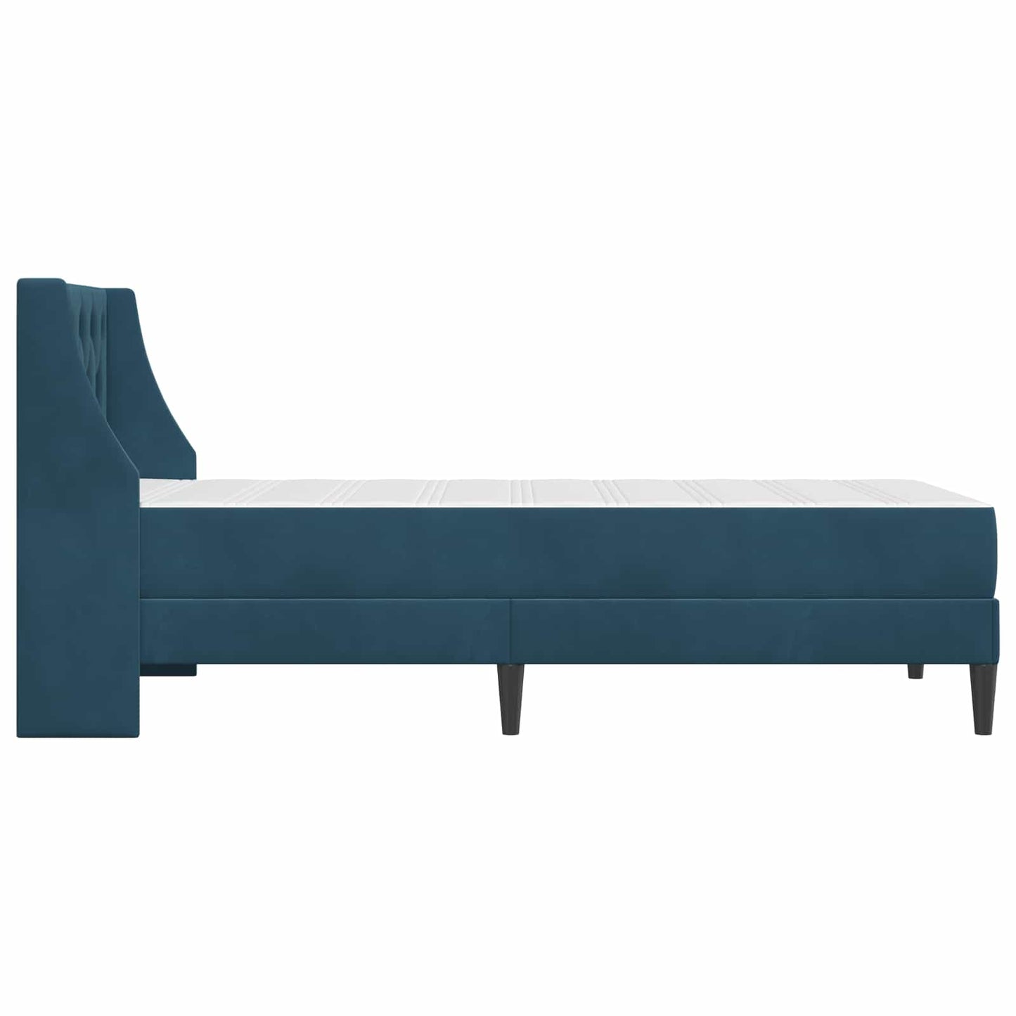Struttura letto con materasso Blu 100 x 200 cm Velluto | homemem39