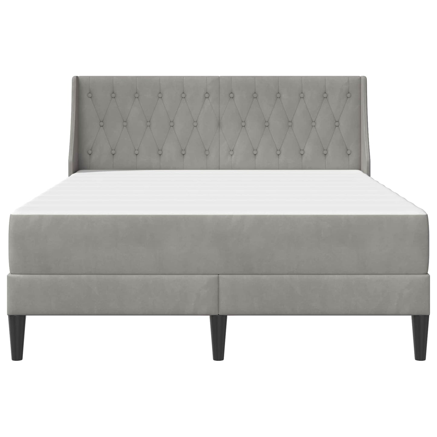 Struttura letto con materasso Grigio chiaro 140 x 200 cm | homemem39