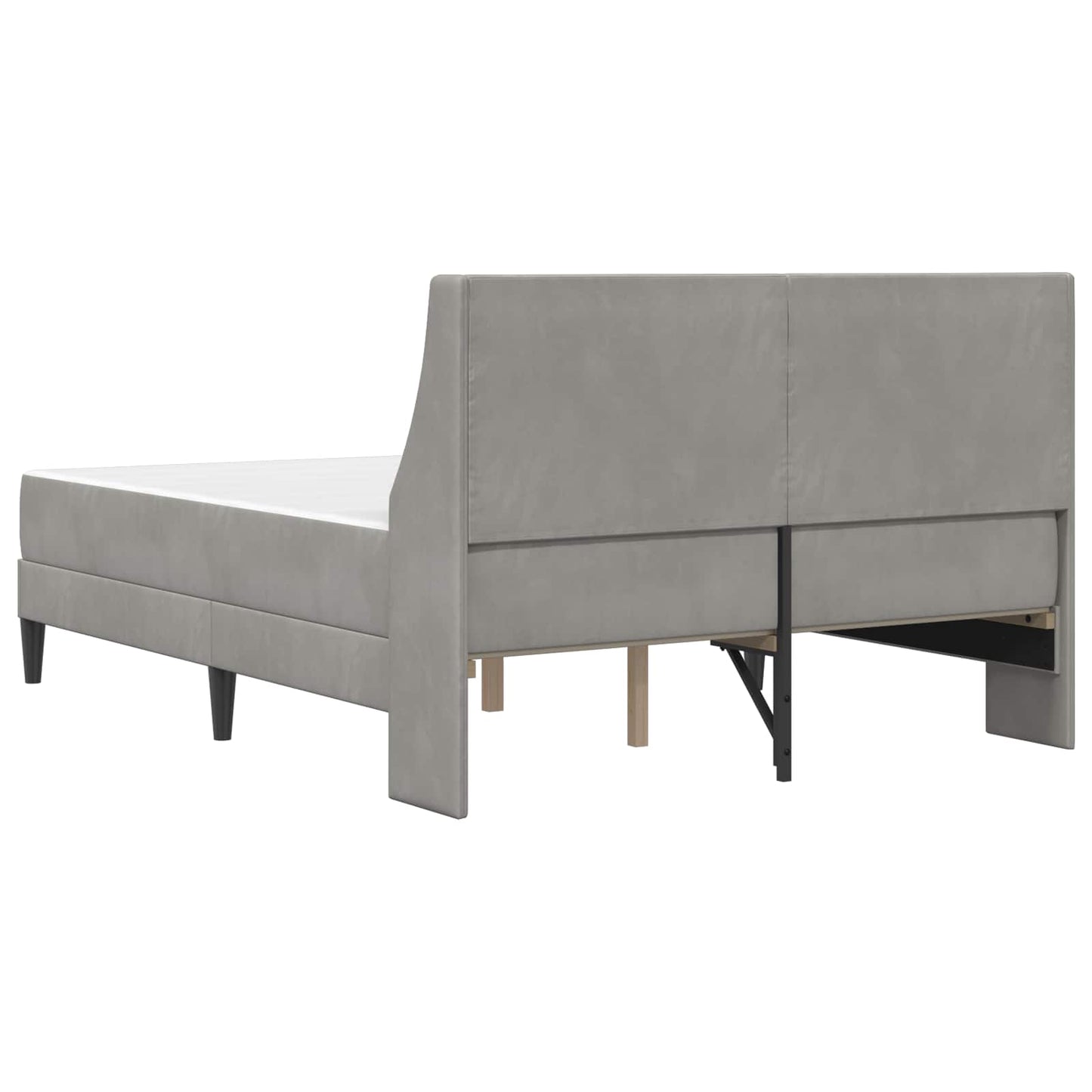 Struttura letto con materasso Grigio chiaro 160 x 200 cm | homemem39
