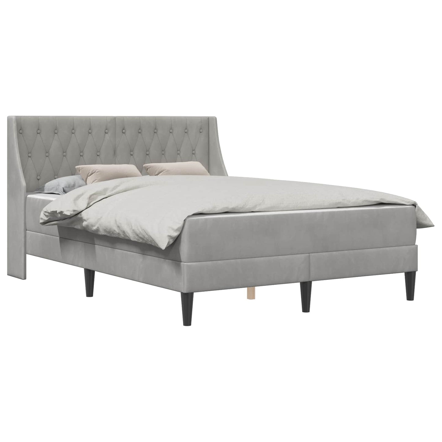 Struttura letto con materasso Grigio chiaro 180 x 200 cm | homemem39