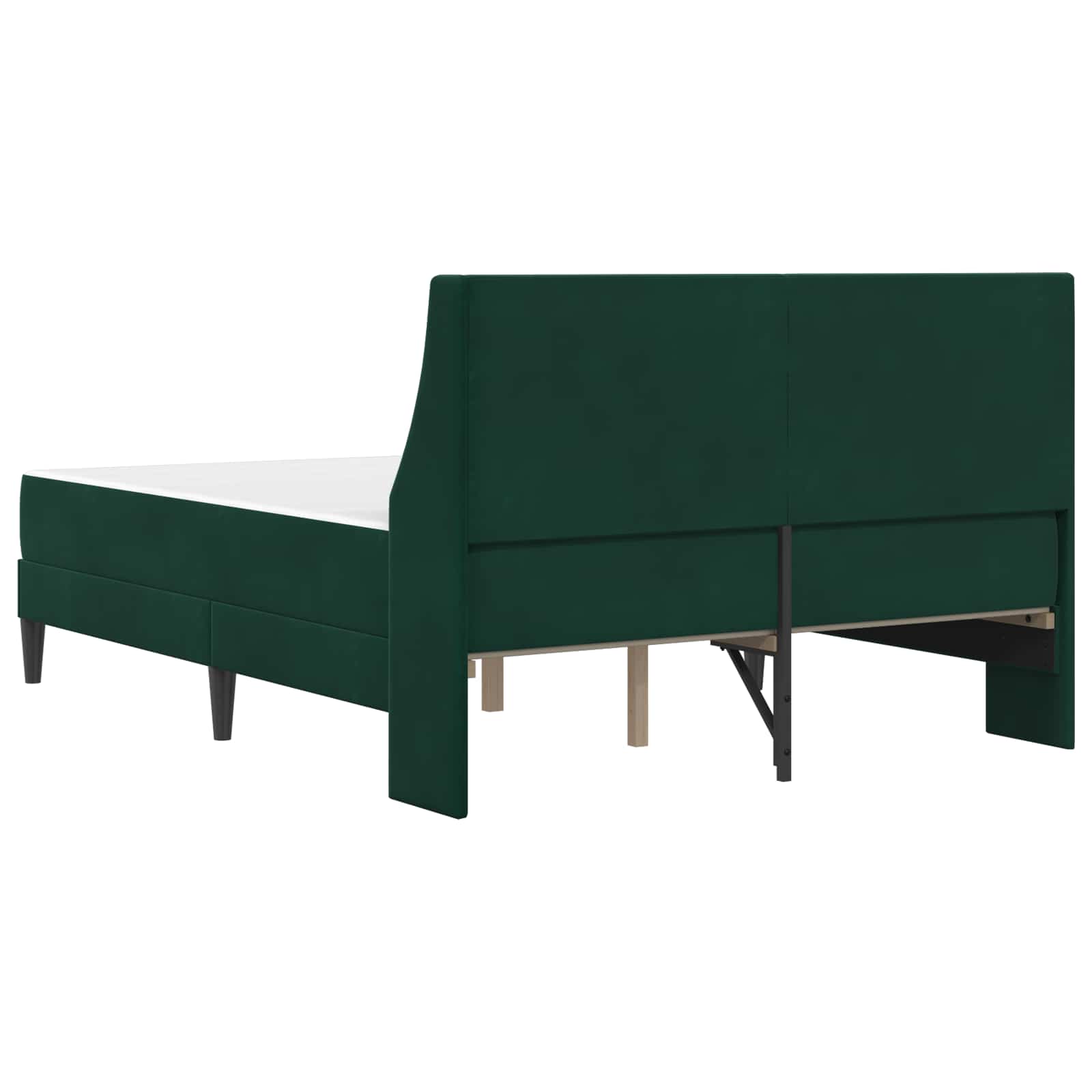 Struttura letto con materasso Verde Scuro 180 x 200 cm Velluto | homemem39