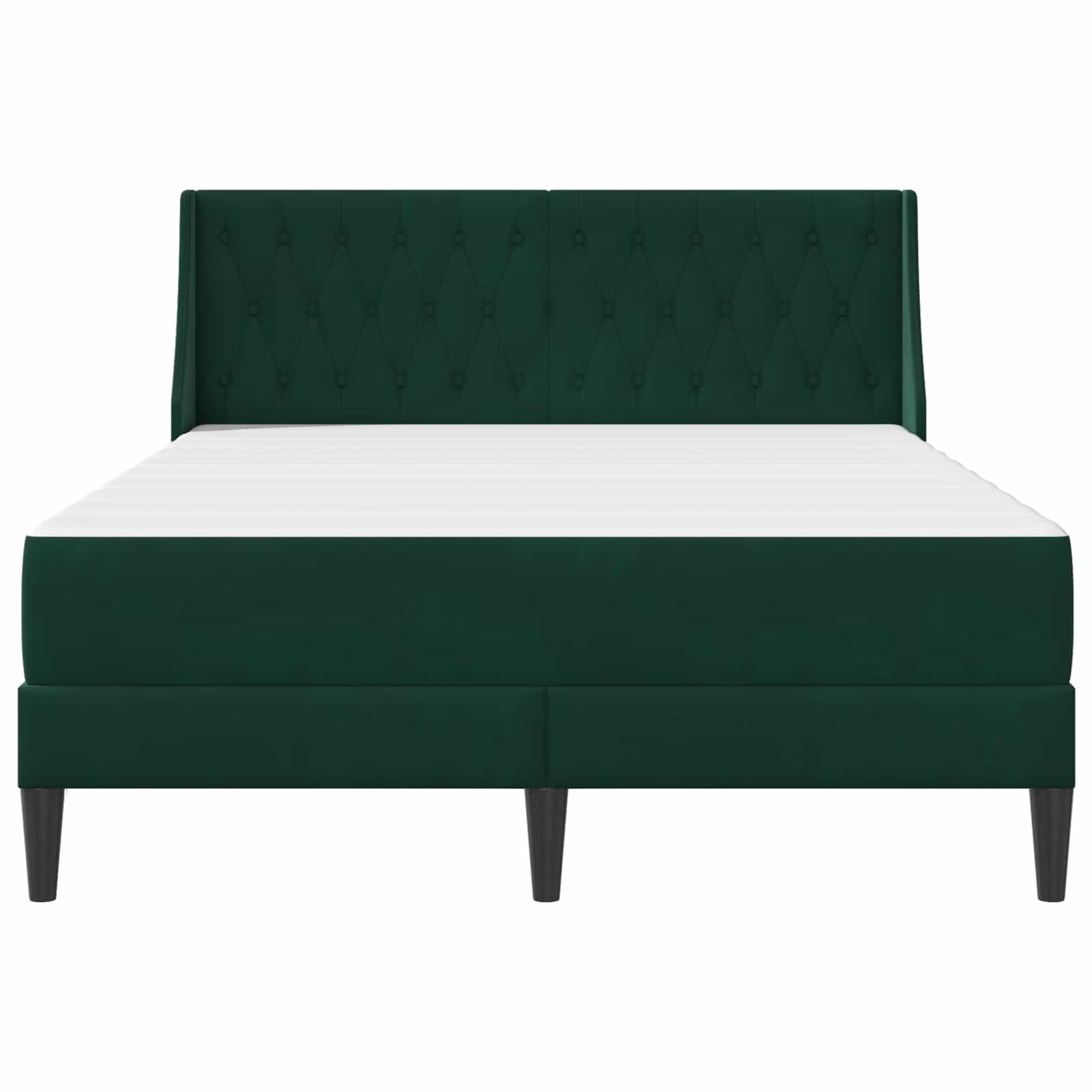 Struttura letto con materasso Verde Scuro 180 x 200 cm Velluto | homemem39