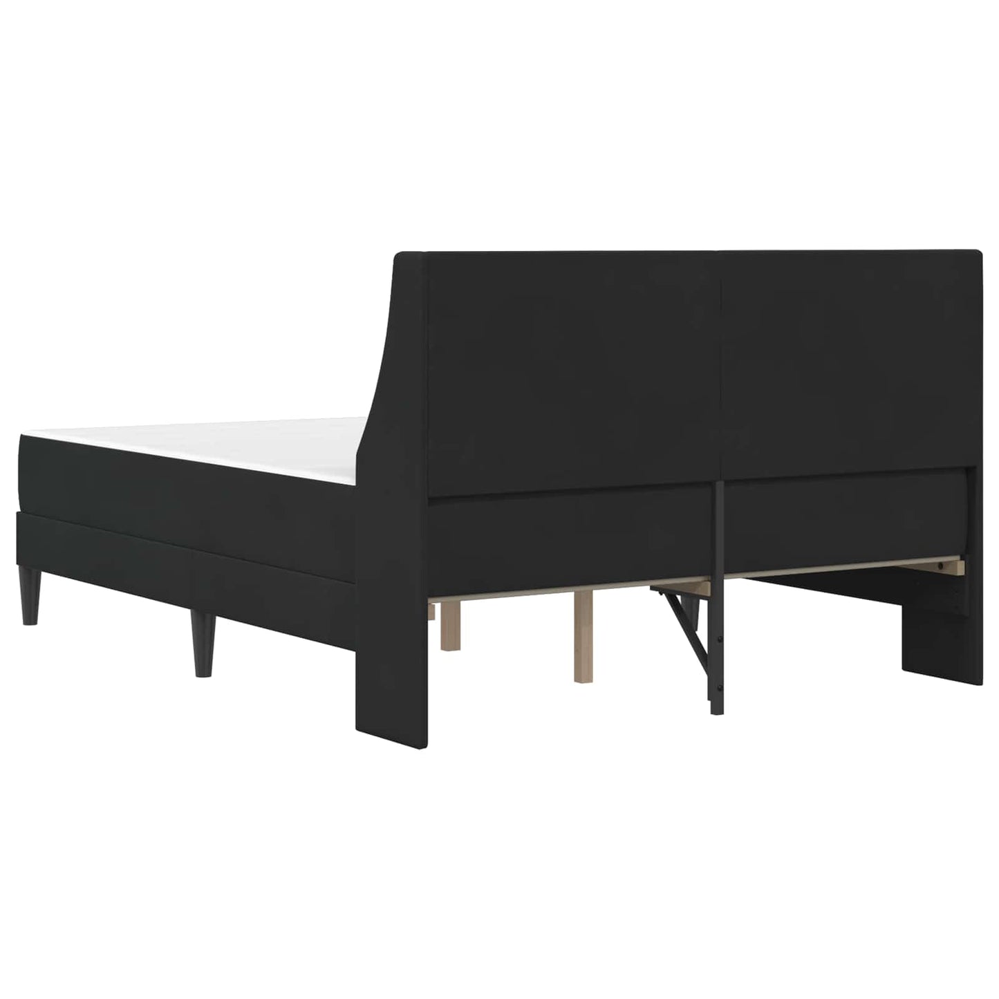 Struttura letto con materasso Nero 180 x 200 cm Velluto | homemem39