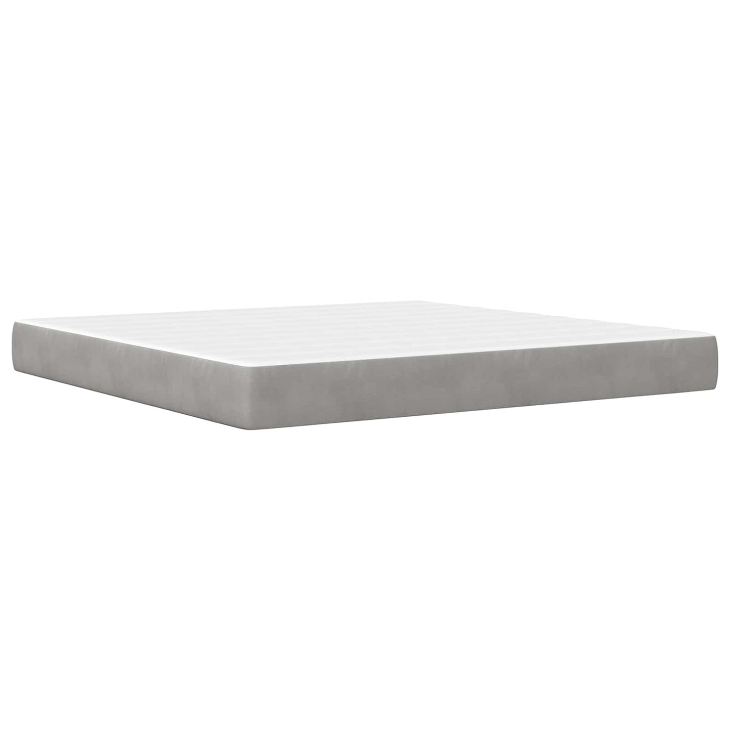 Struttura letto con materasso Grigio chiaro 200 x 200 cm | homemem39