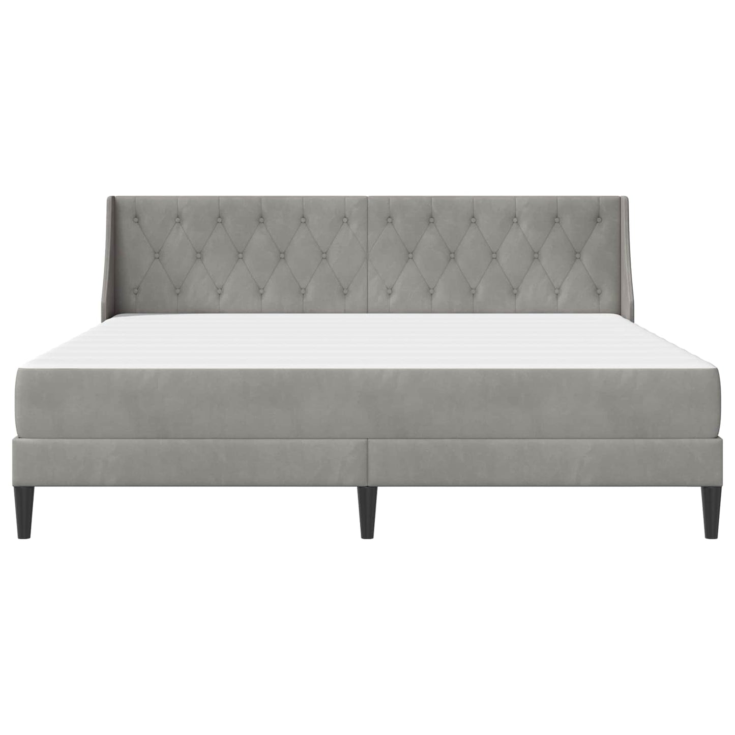 Struttura letto con materasso Grigio chiaro 200 x 200 cm | homemem39