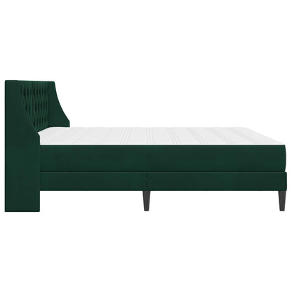 Struttura letto con materasso Verde Scuro 200 x 200 cm Velluto | homemem39