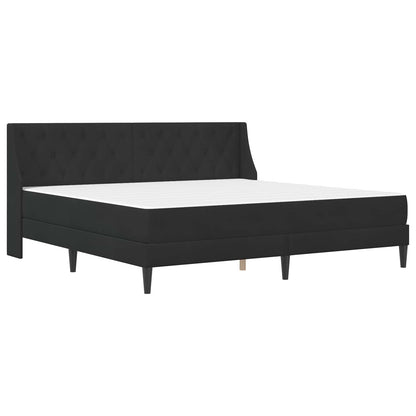 Struttura letto con materasso Nero 200 x 200 cm Velluto | homemem39