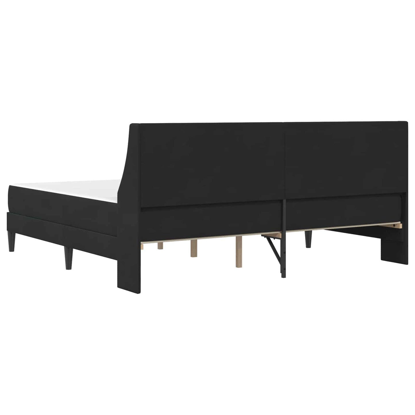 Struttura letto con materasso Nero 200 x 200 cm Velluto | homemem39
