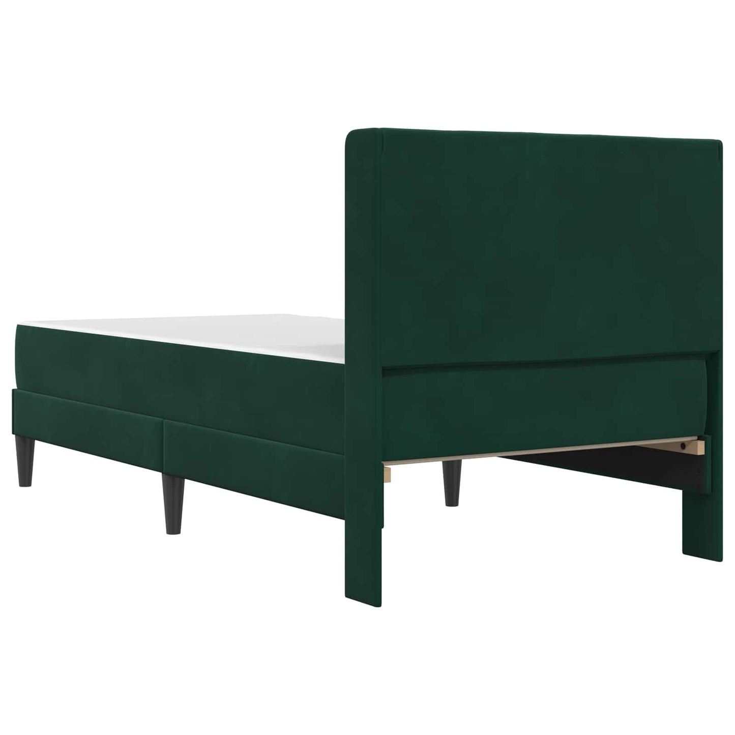 Struttura letto con materasso Verde Scuro 80 x 200 cm Velluto | homemem39