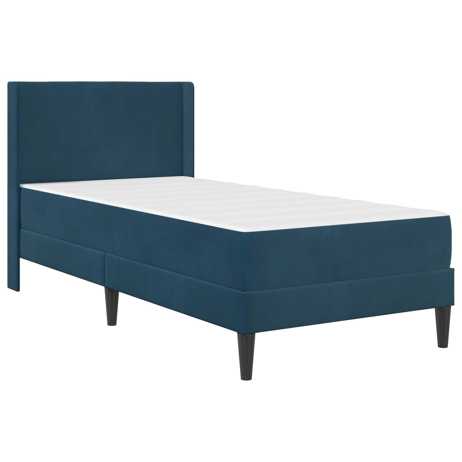 Struttura letto con materasso Blu 80 x 200 cm Velluto | homemem39