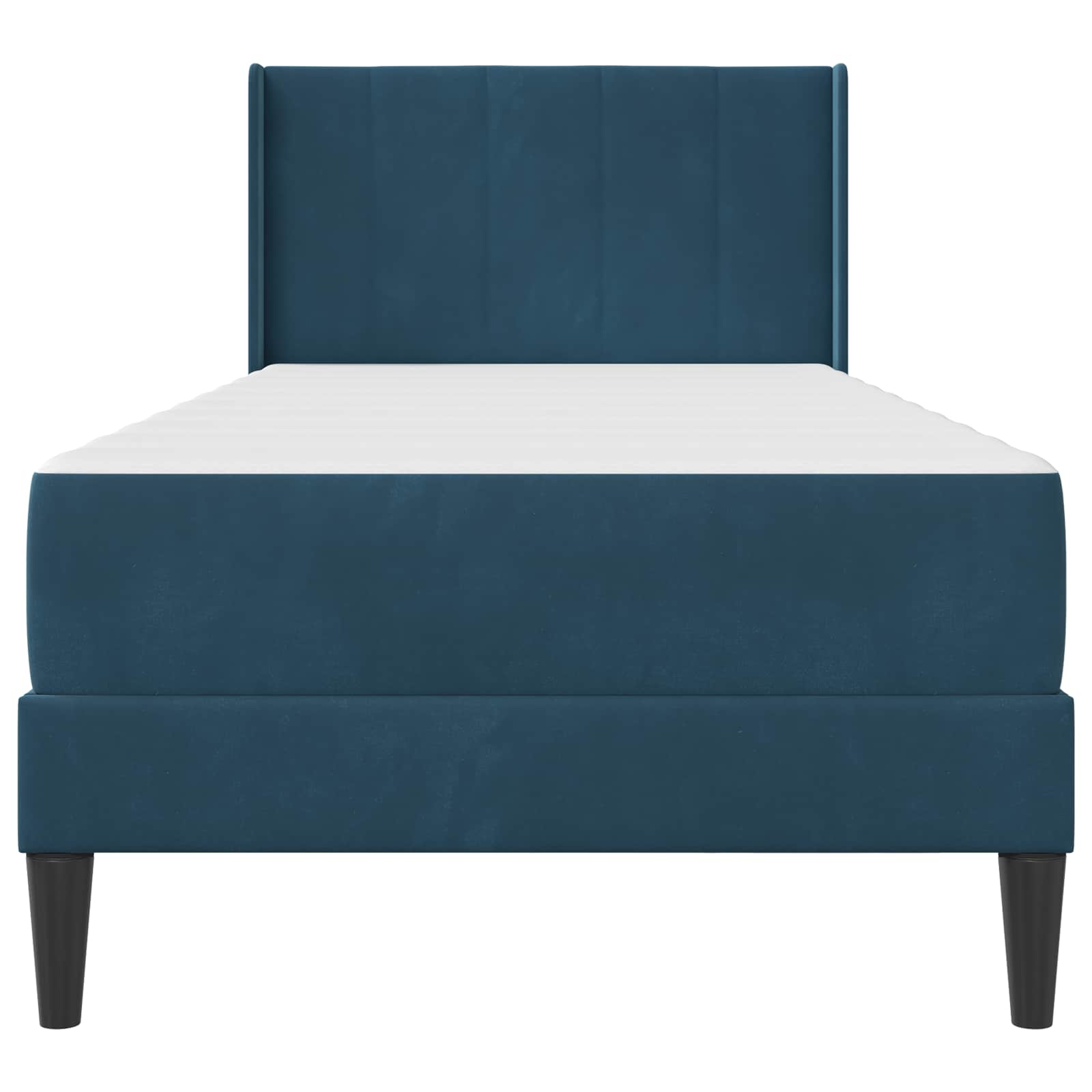 Struttura letto con materasso Blu 80 x 200 cm Velluto | homemem39