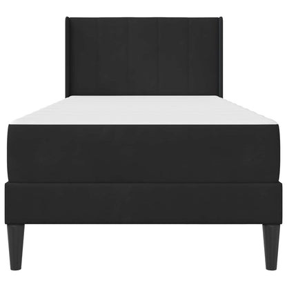 Struttura letto con materasso Nero 90 x 190 cm Velluto | homemem39