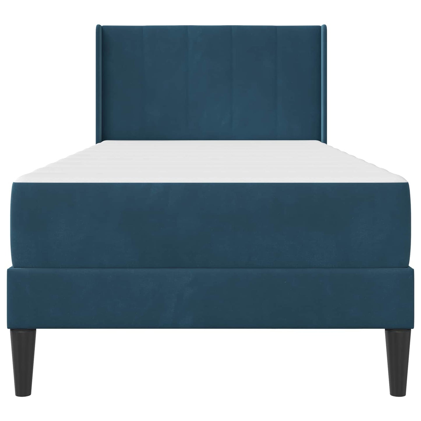Struttura letto con materasso Blu 90 x 200 cm Velluto | homemem39