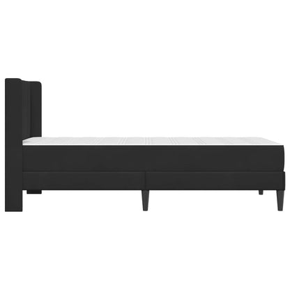 Struttura letto con materasso Nero 100 x 200 cm Velluto | homemem39