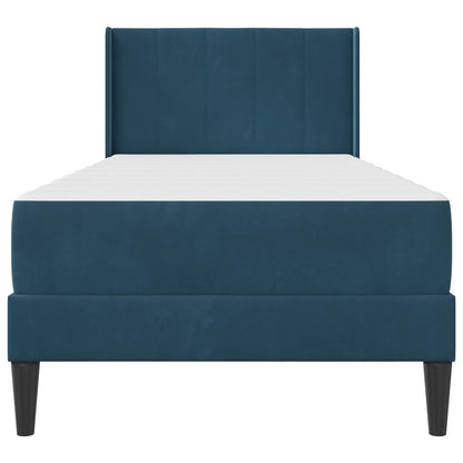 Struttura letto con materasso Blu 100 x 200 cm Velluto | homemem39