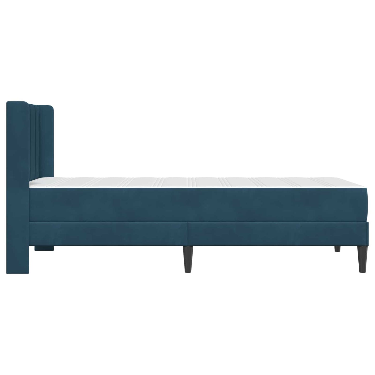 Struttura letto con materasso Blu 100 x 200 cm Velluto | homemem39
