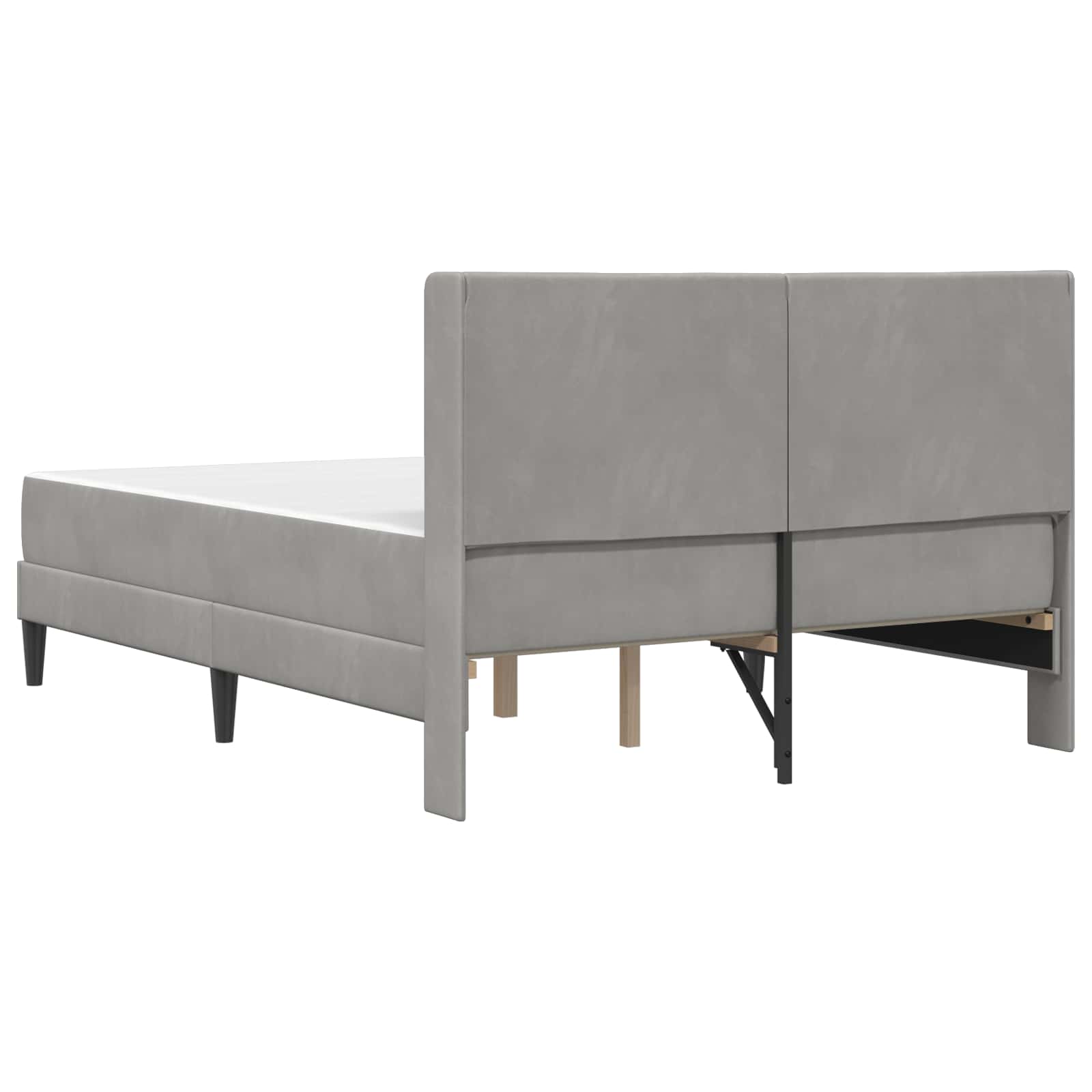 Struttura letto con materasso Grigio Chiaro 120 x 200 cm | homemem39