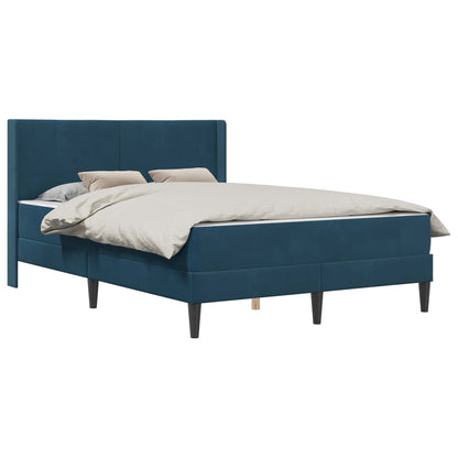 Struttura letto con materasso Blu 120 x 200 cm Velluto | homemem39