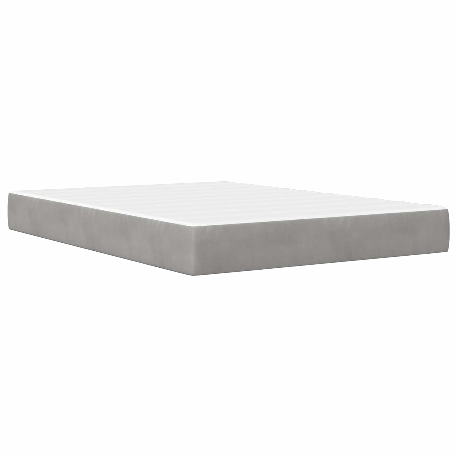 Struttura letto con materasso Grigio Chiaro 140 x 190 cm | homemem39