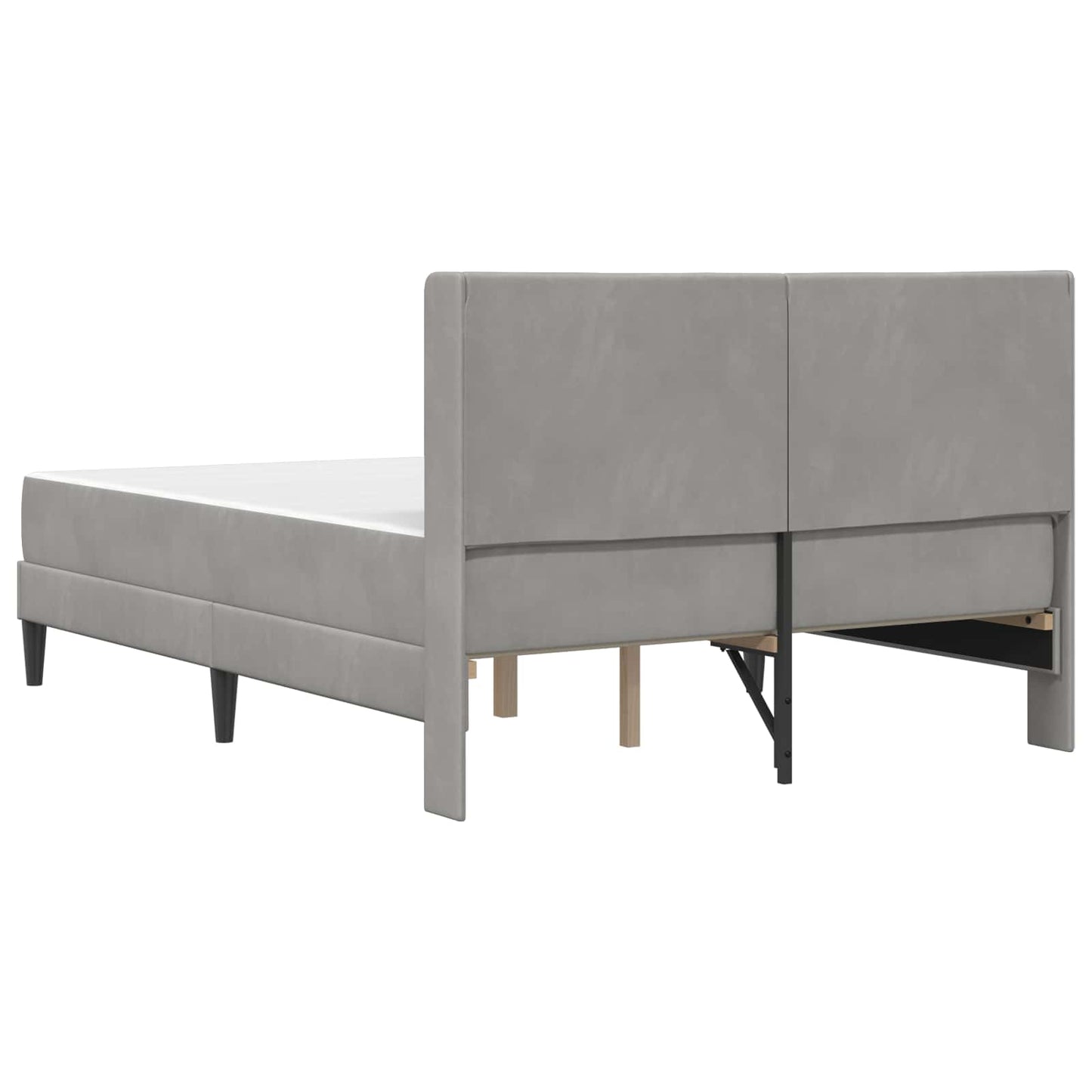 Struttura letto con materasso Grigio Chiaro 140 x 190 cm | homemem39