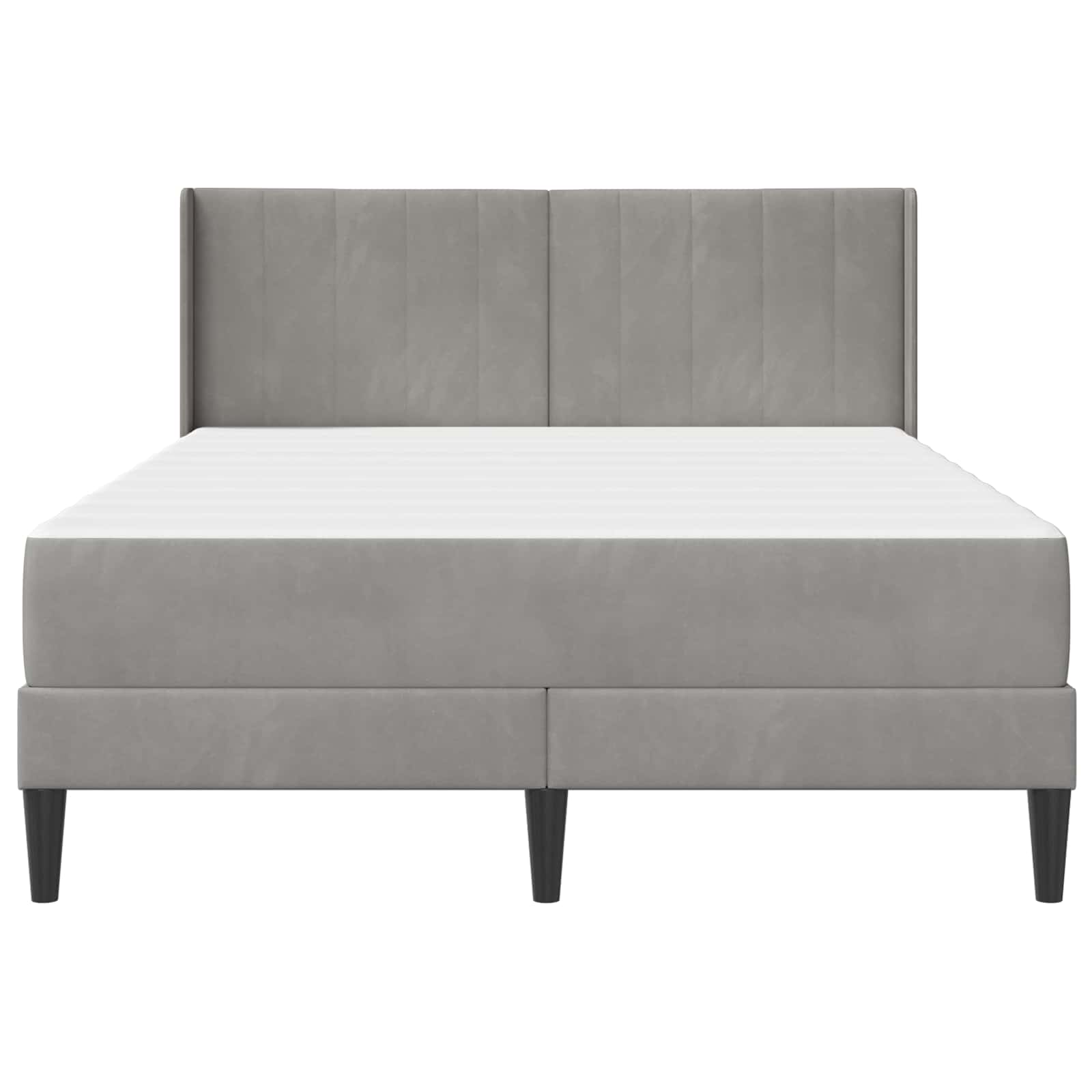 Struttura letto con materasso Grigio Chiaro 140 x 190 cm | homemem39