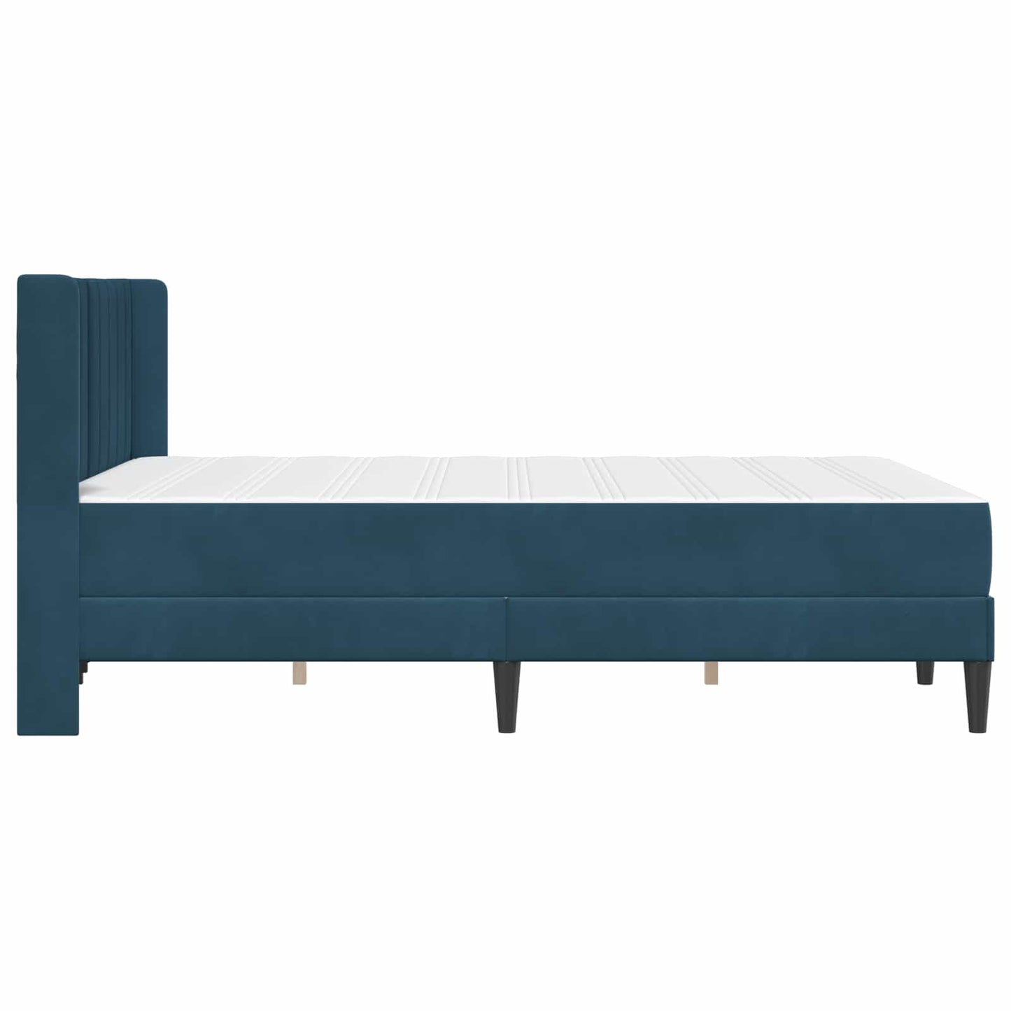Struttura letto con materasso Blu 140 x 190 cm Velluto | homemem39